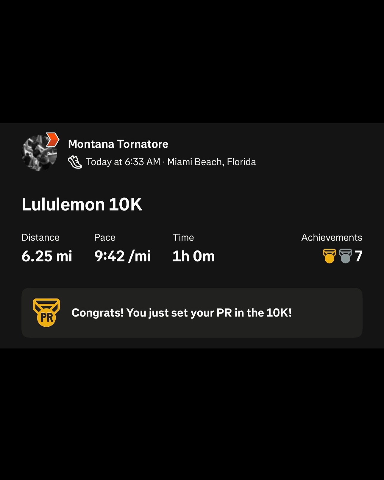 Montana Tornatore - Training & Competition